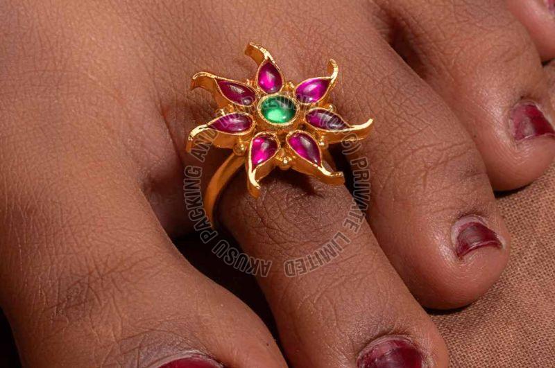 Traditional Gold Plated Toe Ring
