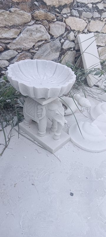 White Marble Makrana Elephant Statue