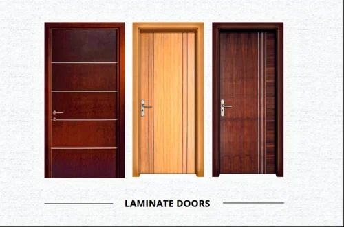 Laminated Flush Wooden Panel Door, Color : Multicolour 7x3 Feet