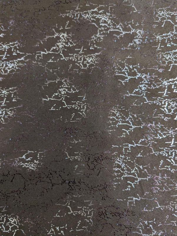 Foil Print Curtain Fabric