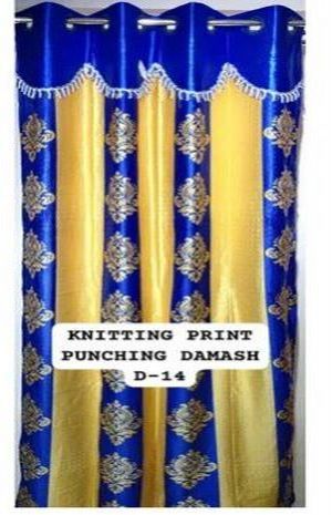 Knitting Print Punching Curtain Fabric