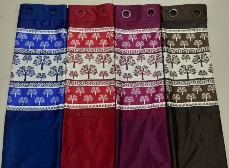 Long Crush Dyed Readymade Curtain