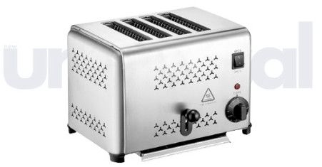 Stainless Steel Universal Machinery 4 Slice POP Up Toaster