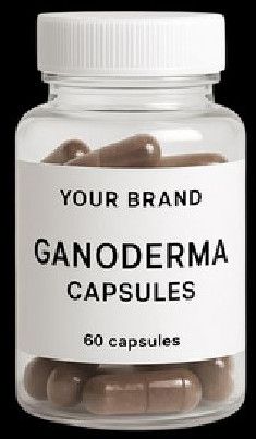 Ganoderma Capsules, Color : Brown, Packaging Type : Bottle