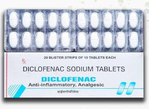 White Diclofenac Sodium Tablets