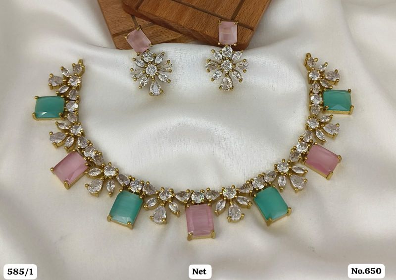 Cubic Zirconia Necklace Set