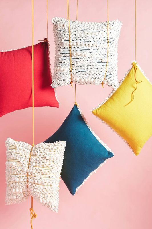 Square Decorative Multicoloured Cushion