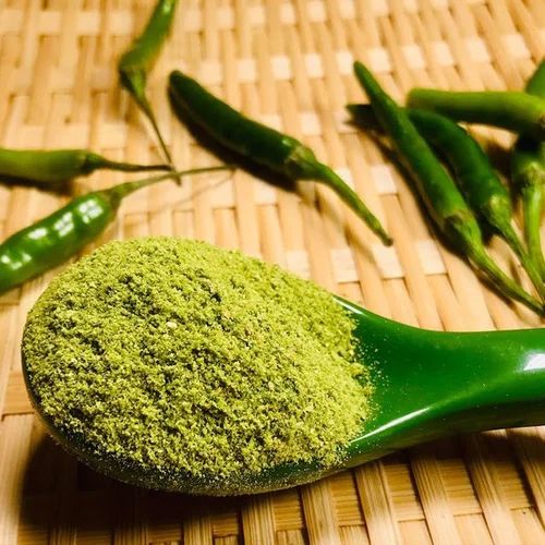Raw Green Chilli Powder, Purity : 100% for Cooking