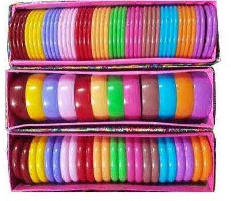 Ladies Acrylic Bangles, Color : Assorted