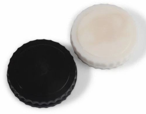 Plastic Shoe Shiner (Round), Color : Black, White Sponge