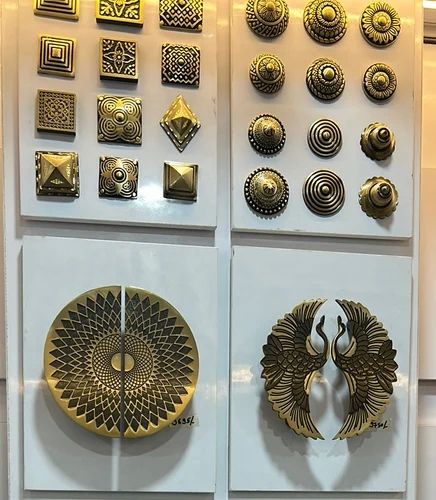 Designer Brass Door Handles for Entry Gate