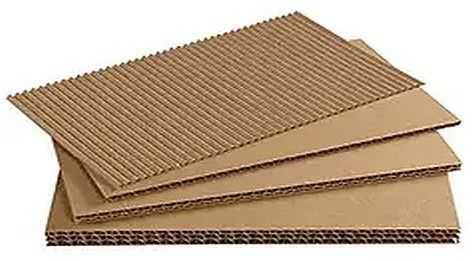 Corrugated Fiberboard Sheets, Color : Brown