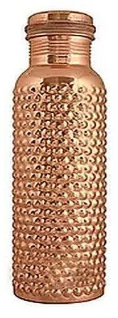 Hammered Copper Water Bottle, Capacity : 1000 Ml