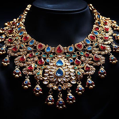 Imitation Multicolored Stone Necklace