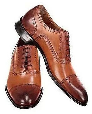 Mens Formal Brown Leather Shoes Classic