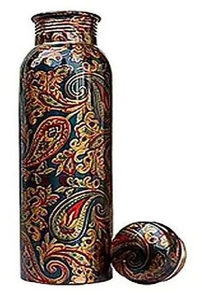 Printed Copper Water Bottle, Capacity : 1000 Ml