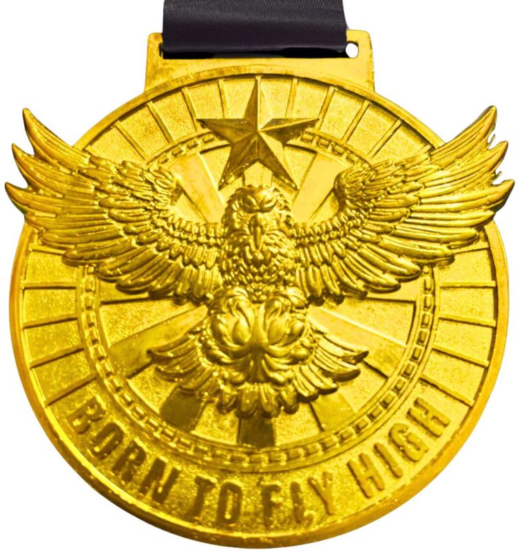 Custom Sports Medal with Ribbon