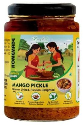 Food mango pickle, Brand Name : Singh Jee, Packaging Type : Yellow