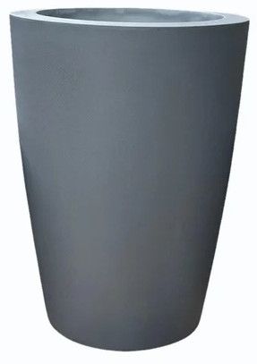 Round FRP Floor Planter Vessel, Color : Grey