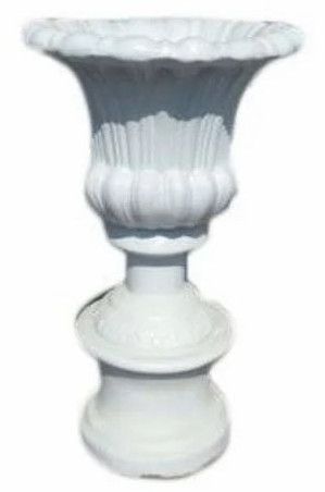 Round Polished Fiber Planter