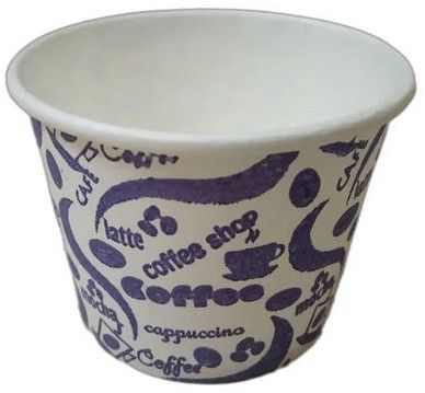 100ml Disposable Paper Coffee Cup, Color : Multicolor Single Wall