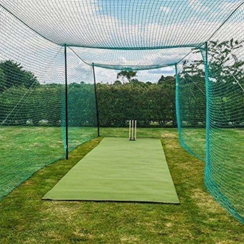 Powder Coated Polypropylene Cricket Net, Color : Green