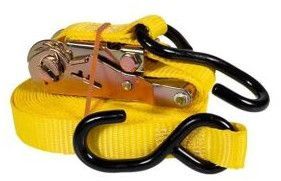 Tie Down Ratchet Straps Operated With S Hook