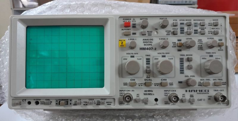 hm407-2 analog digital scope