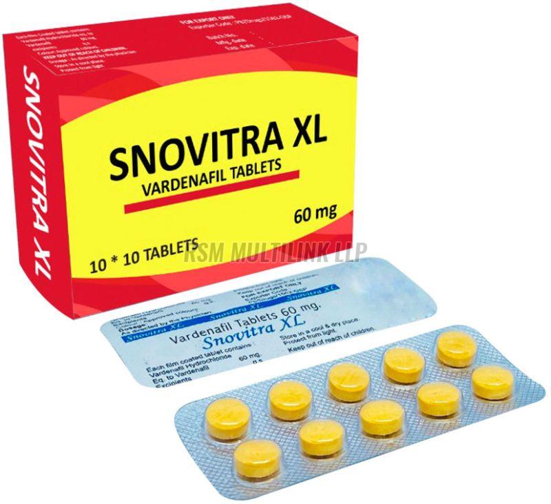 snovitra xl vardenafil 60mg tablets