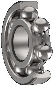Single-row Deep Groove Ball Bearings with a Groove for a Retaining Ring