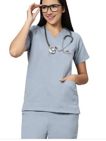 Polycotton Fabric Womens Classic Scrub Suit