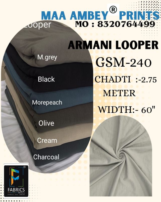 Armani Looper Polyester Fabric