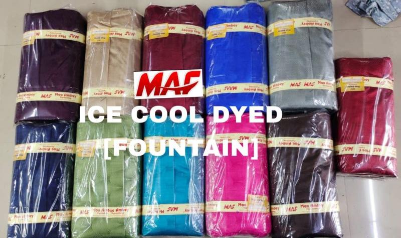 Ice Crush Plain Punching Polyester Fabric
