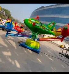 Automatic FRP Helicopter Amusement Ride, Color : Red