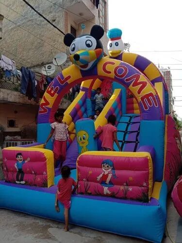 Synthetic Coated Fabrics Park Mickey Mouse Bouncy