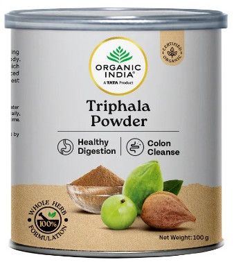 Amalaki Triphala Powder 100g Can, Color : Brown
