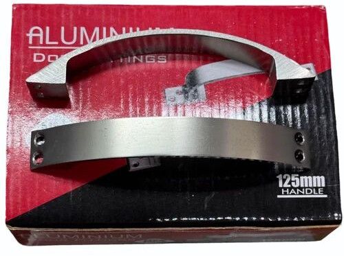 Steel Finish Aluminium Moon Handle, Color : Silver, Length : 5inch