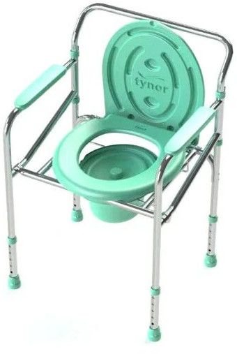 Tynor Foldable Height Adjustable Commode Chair