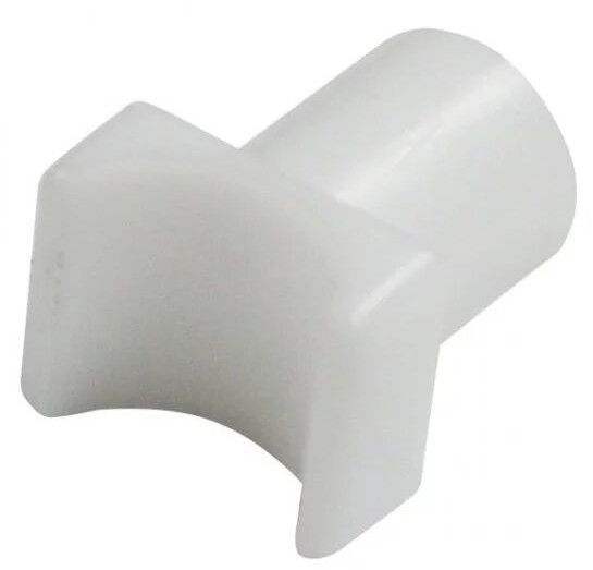 White Nylon Rail Glide for Fixed Arm Wheelchair