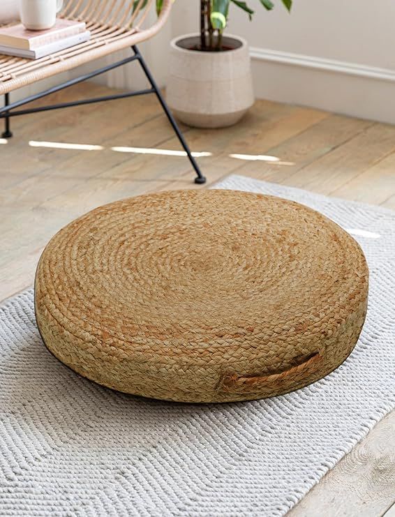 Premium Round hand-braided Floor Cushion