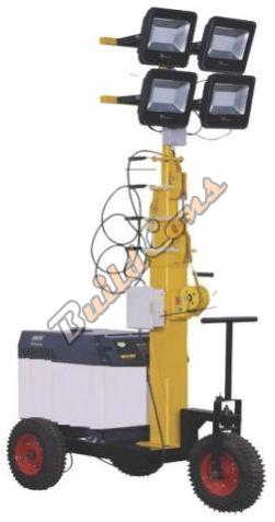 Steel 3.5 Kva Dg Mobile Lighting Tower, Packaging Type : Yellow