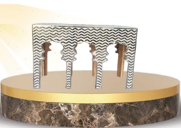 Rectangular Wooden Glass Table