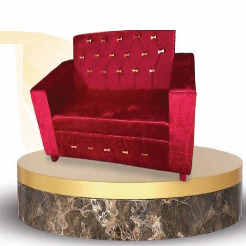 Red  Wooden Living Room Sofa