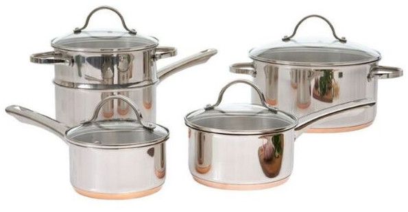 Copper Base Steel Cookware Set