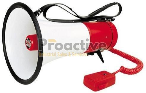 Metal Loud Hailer, Color : White, Red