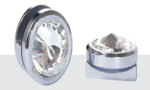 Brass Round Mirror Bracket, Color : Silver for Glass Fitting