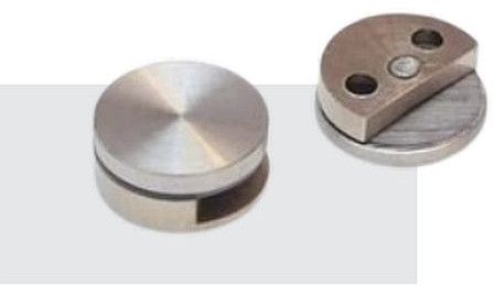 Stainless Steel Round Mirror Bracket, Color : Silver