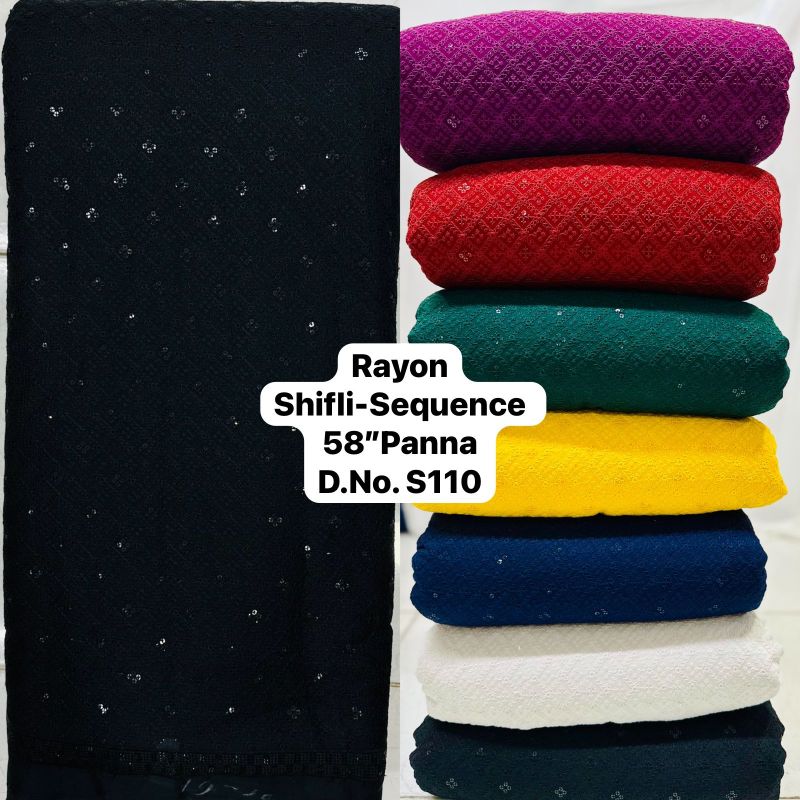 Sequence Work Rayon Fabric
