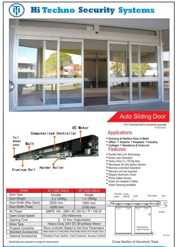 Automatic Glass Sensor Door
