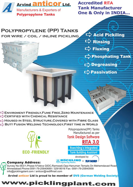 Rod Pickling Tank